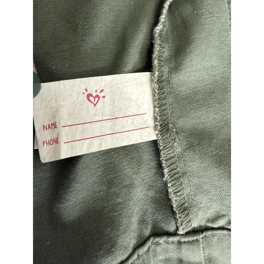 Justice Jacket Girls Size 10 Army Green Utility‎ Parka Lightweight Coat
